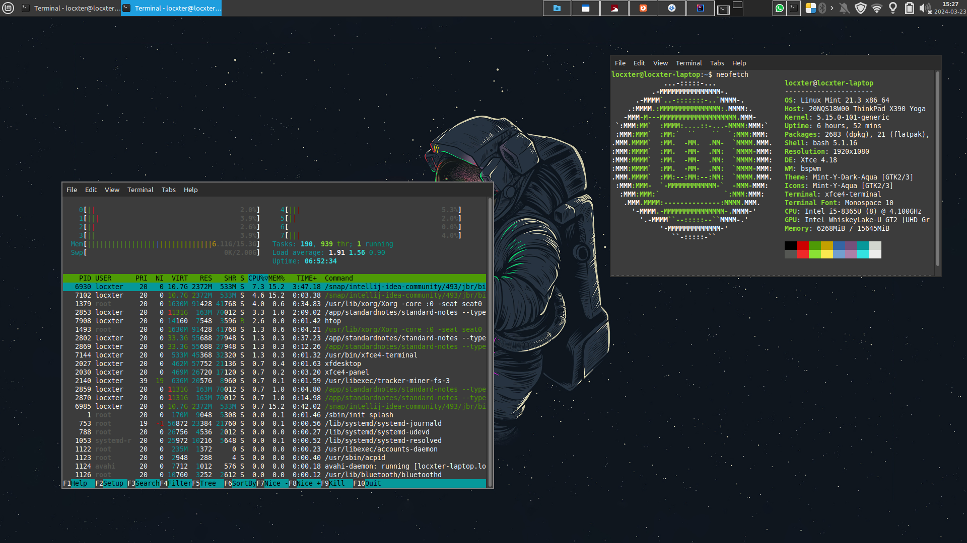 XFCE + BSPWM floating windows